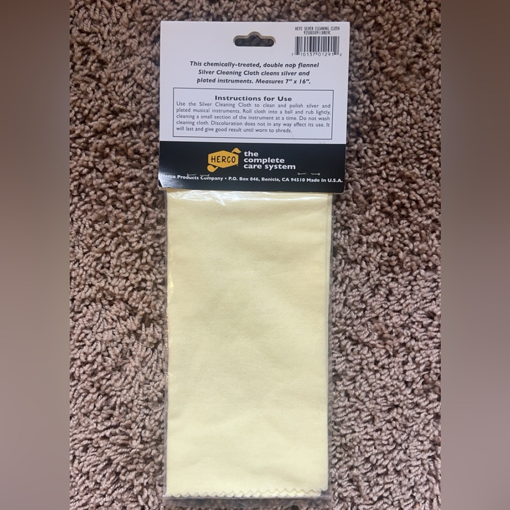 Silver Instrument Cleaning Cloth - Picture 2 of 2